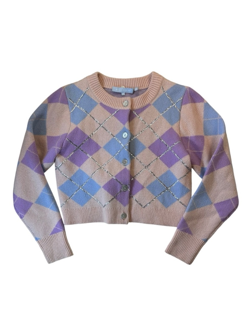 Hill House Heddy Sequin Wool Blend Button Up Cardigan Size Medium